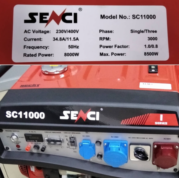Генератор бензиновий Senci SC11000