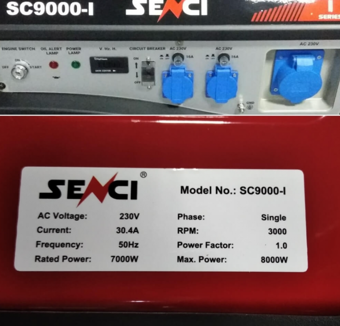 Генератор бензиновий Senci SC9000-I