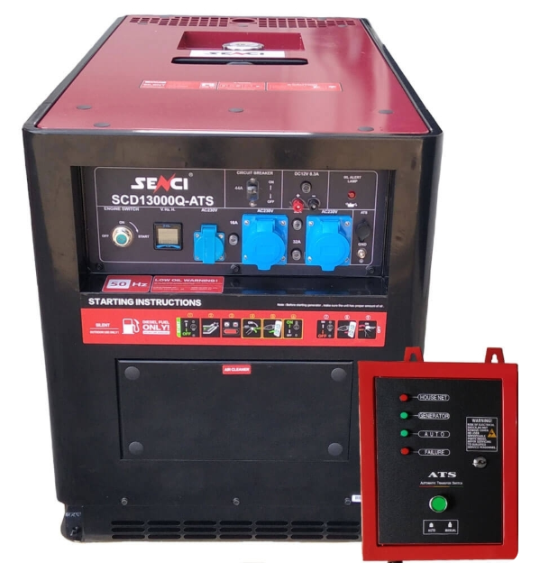 Дизельный генератор SENCI SCD 13000 Q ATS