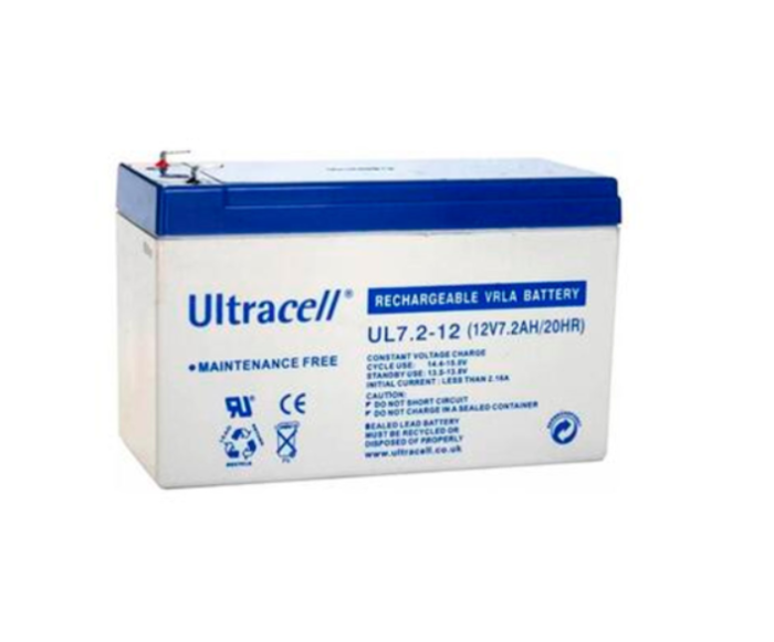 Аккумуляторная батарея Ultracell UL7.2-12 AGM 12V 7.2Ah