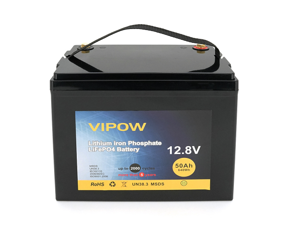 Акумулятор літієвий Vipow LiFePO4 12.8V 50Ah