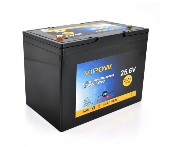 Аккумулятор литиевый Vipow LiFePO4 25.6V 30Ah