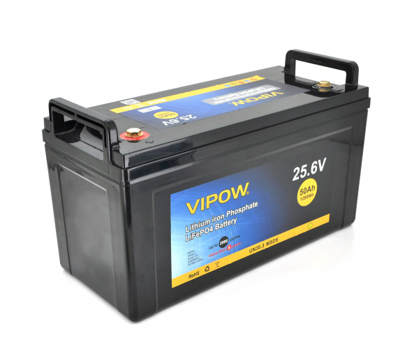 Акумулятор літієвий Vipow LiFePO4 25.6V 50Ah