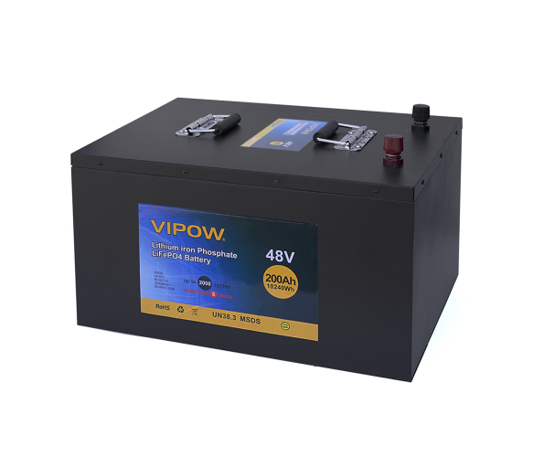 Акумулятор літієвий Vipow LiFePO4 51.2V 200Ah